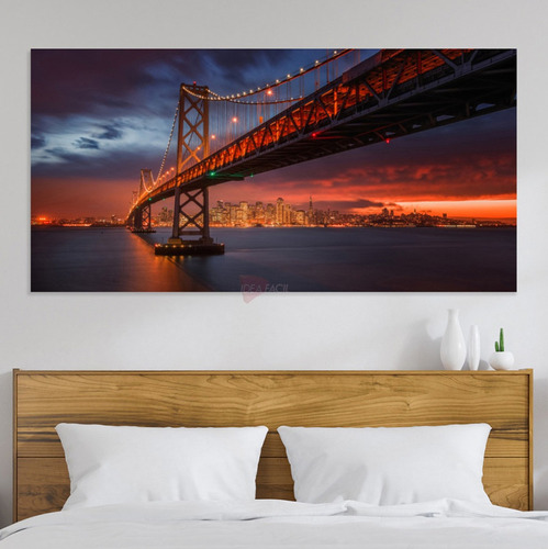Cuadro Golden Gate Cgg5 Canvas Grueso 120x50