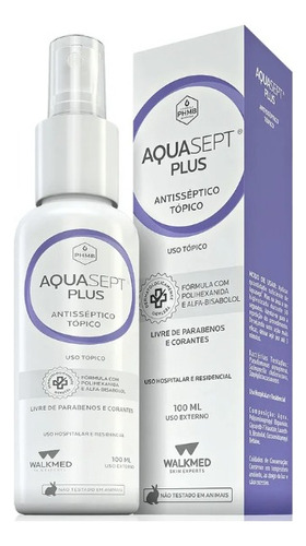 Aquasept Plus Com Polihexanida 100ml - Walkmed