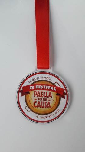 Medallas En Acrilico De 6cm, Premiación, Eventos Con Cinta
