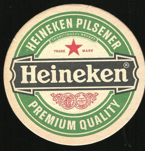 2 Posavasos Cerveza Heineken Pilsener Una Faz Diam.10.50