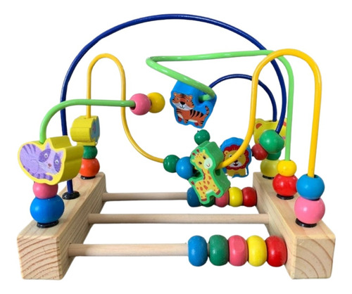 Juego Montessori  Bebes Laberinto Cuentas Niños Motricidad