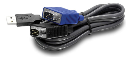 Trendnet Cable Kvm Usb Vga 2 En 1, Tk-cu10, Vga/svga Hdb De.