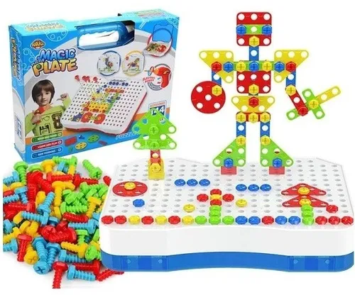 Juego De Construccion Para Armar Didactico 205 Piezas 17.320