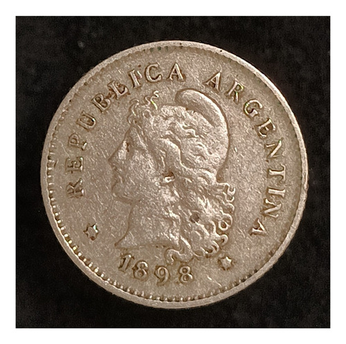 Argentina 10  Centavos 1898 Muy Bueno Cj 92.2 8 Separado