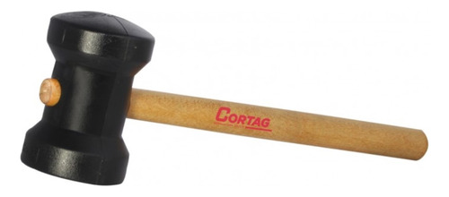 Martelo De Borracha Preto 80mm Cortag