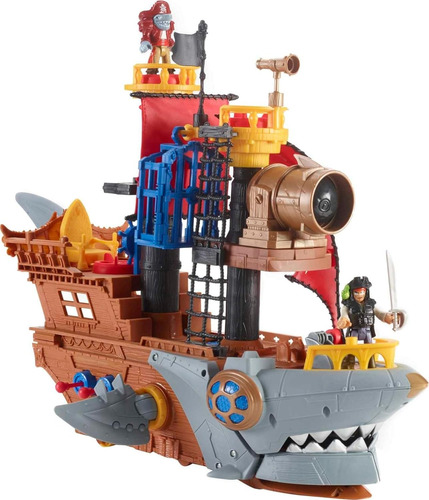Barco Pirata Tiburón. Fisher-price Imaginext 