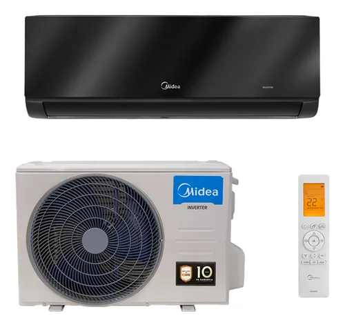 comprar Ar Cond Hw Midea Save Connect Black Inverter 18k Qef 220v Cor Preta