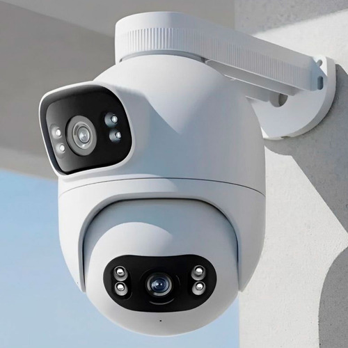 Cámara de seguridad exterior Imilab Ec6 Dual 2K Wifi Ptz Ip66, color blanco