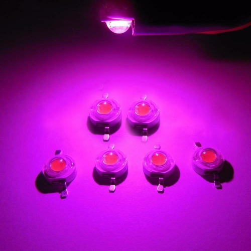 Led Grow Indoor Full Espectro 380-840nm 3w X 10 Unid