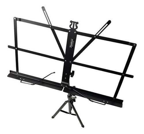 Estante De Partitura Turbo Music Dobravel Ms1bk + Nf