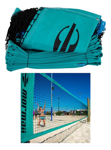 Kit 2 Redes Beach Tennis Mormaii Profissional 1,00x8,20m