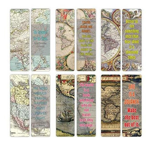 Marca Pagina Creanoso Vintage Map Bookmarks Series 2 (paquet