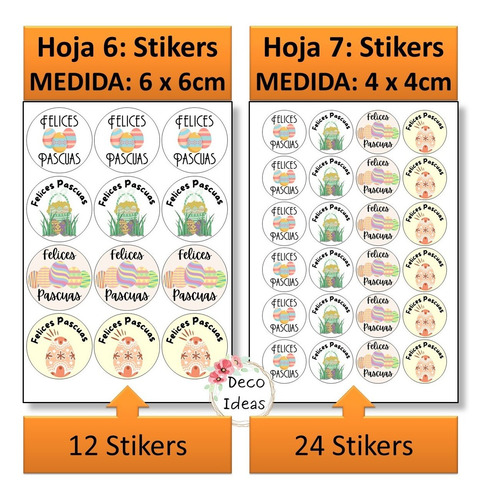 Imagen 4 de 6 de Kit Imprimible Pascuas 04 Pdf Listo Ideal Para Emprendedores