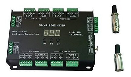 32ch Rgbw Dmx512 Decodificador 8 Bit/16 Bits Rgbw Led Contro