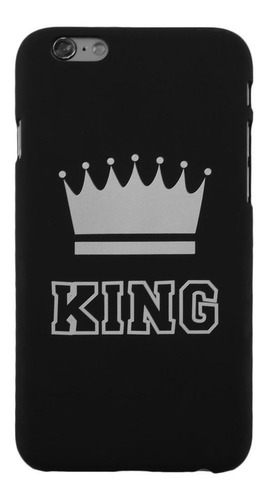 Moda King Queen Lovers Telefone Móvel Pc Scrub Capa Su
