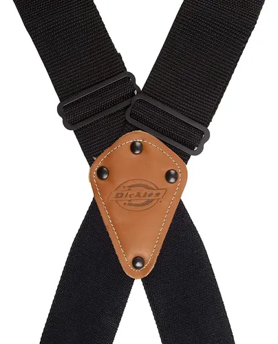 【4042】STROVA RAVE SUSPENDERS JOCK黒 Dickies Men's X-back Suspenders, Resistant, Clip Closure