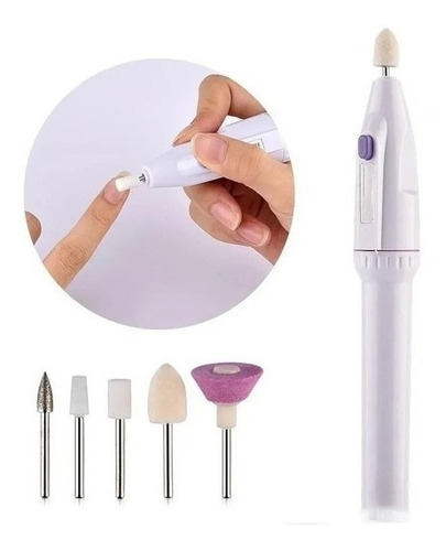 Imagen 3 de 6 de Torno Pulidor De Uñas 5 Puntas Manicura Profesional