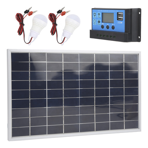 Bombilla Led 15w 18v Panel Solar Policristalino 12v/24v Pwm