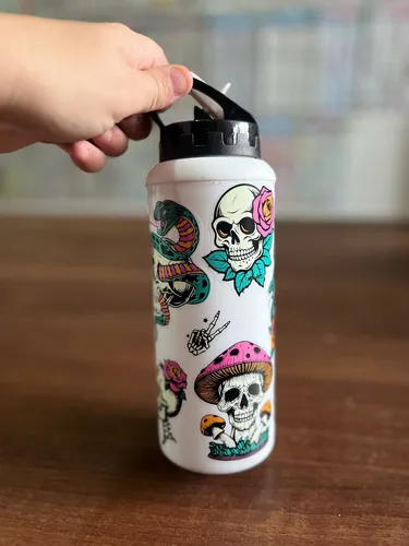 Plancha De Calcomanias Calaveras X19