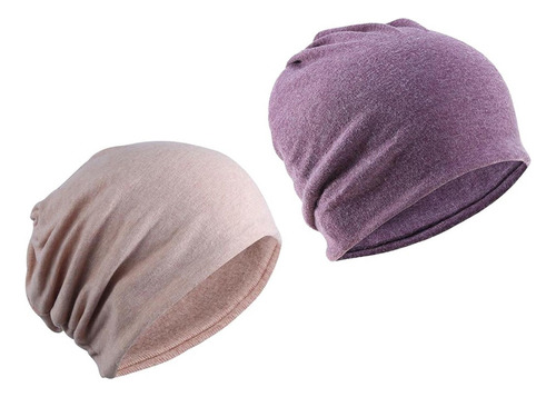 2 Piezas De Algodón Holgado Holgado Gorro De Quimio Gorro
