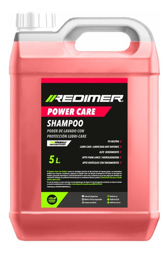 Shampoo Lava Auto Moto Camión Power Care Pack X 5lts