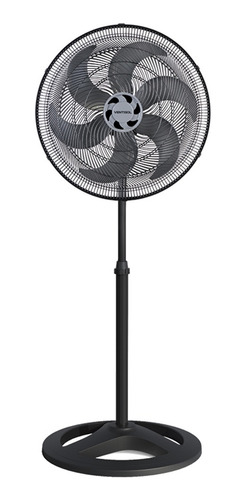 Ventilador De Coluna Preto 50cm Turbo 6 Pás Ventisol