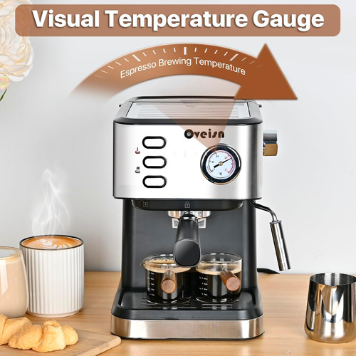 Máquina De Espresso Oveisn Home Cafetera Espresso Café