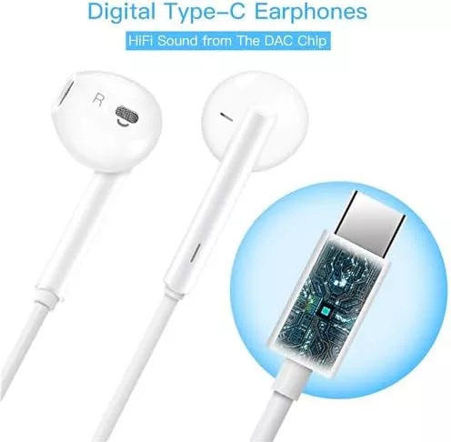 2 Packs-auriculares Usb C Auriculares Tipo C iPhone 15 Pro Y