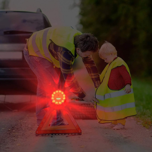 Kit De Luces Led De Emergencia Con 9 Modos Y Base Fuerte