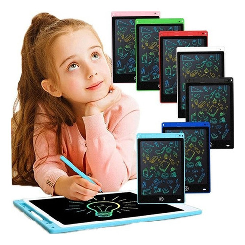 Lousa Mágica Tela Lcd 8.5 Pol Infantil Escrever Desenhar Cor Variadas
