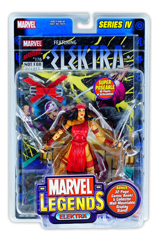 Toy Biz Marvel Legends Series 4 Daredevil Elektra 2003 V2