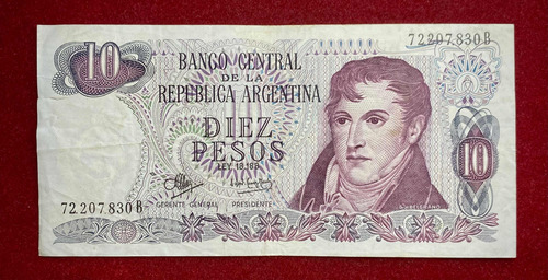 Billete 10 Pesos Ley Bottero 2348