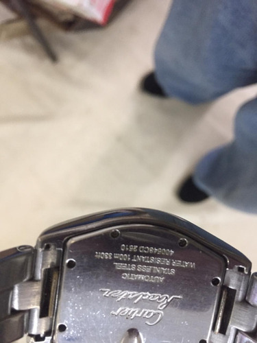 Cartier Roadster Black Dial Large Steel Mens Watch W62041v3