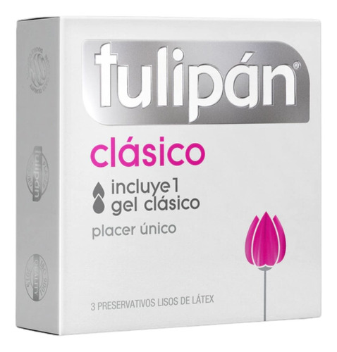 Preservativo Tulipan Clásico X 3 Unidades Placer Unico