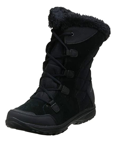 Bota De Nieve Columbia Ice Maiden Ii Para Mujer, Negro, Gris