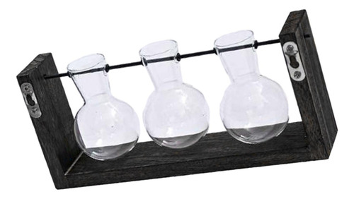 Maceta Colgante De Vidrio, 28cm X 12,5cm Tres Botellas Retro