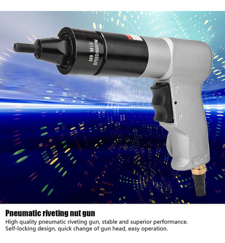 Pistola Neumática Auto Tuercas Tracción Remaches (kp-7323)
