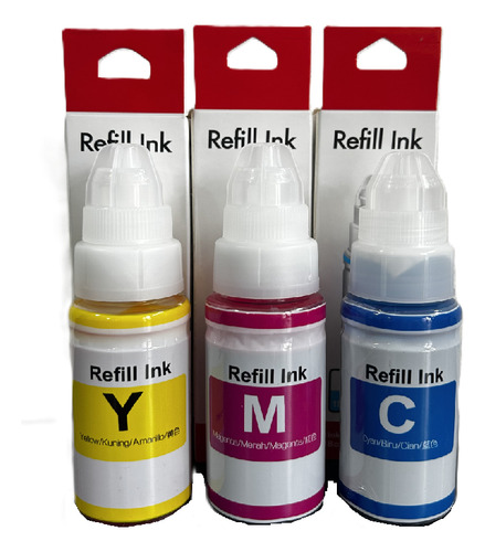 Kit 3 Botellas Cmy G190 Para G2110 G3110 G3111 G4110 G110