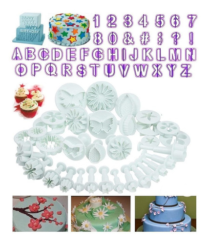 Elinka Nuevo 73pcs Set Fondant Cake Cutters Decoracion S