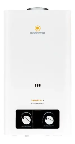 Calefont a gas GLP Mademsa Essential 8 Eco blanco