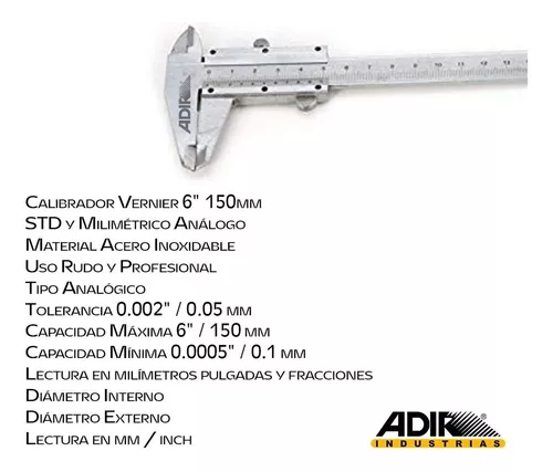 ▷ CALIPER PLICOMETRO PROFESIONAL DE ACERO MOD. 0120 » Importadora Andina  EIRL