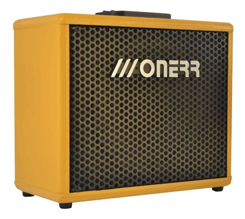 Caixa Amplificada Onerr Bruck30 Guitar para Guitarra Cor Amarelo Cromo