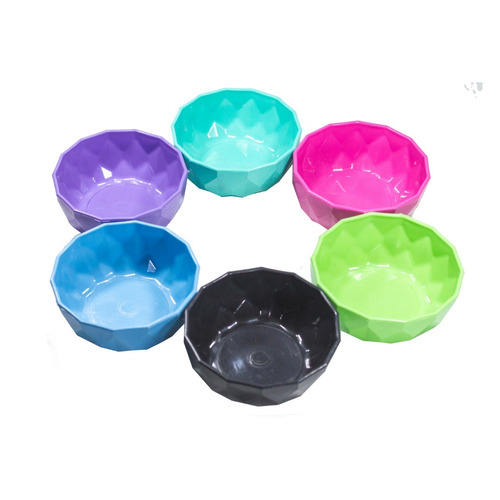 Compotera Bowl Plástico Colores Calidad Premium X 6 Unidades