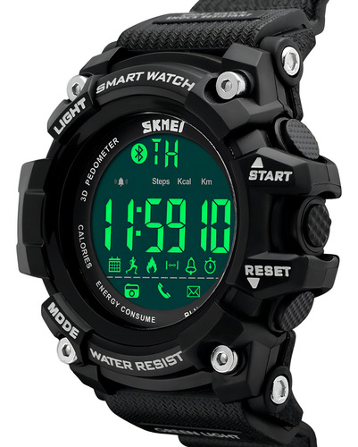 Reloj Hombre Skmei 1227 Bluetooth Podometro Notificador Vm
