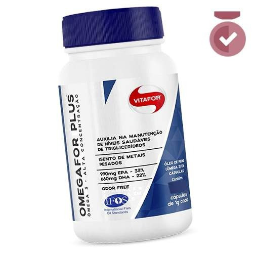 Omegafor Plus - 990mg Epa + 660mg Dha - 120 Cáps - Vitafor