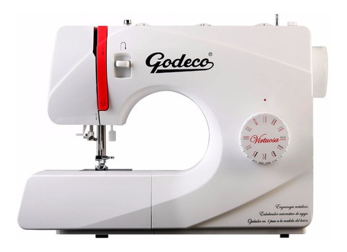 Maquina De Coser Bordar Godeco Virtuosa 23 Diseños Puntadas Color Blanco 220V