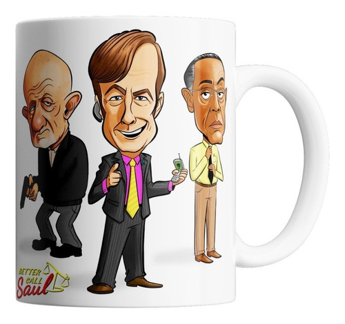 Taza De Ceramica - Better Call Saul Caricatura (varios)