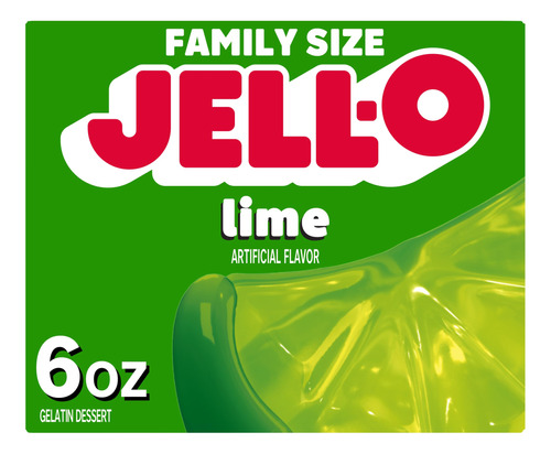 Jell-o - Gelatina Sabor Lima, Caja De 0.6 Onzas