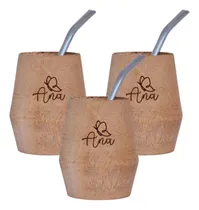 Comprar 10 Mate Grabado Madera Algarrobo Grabado Laser Logo Frase