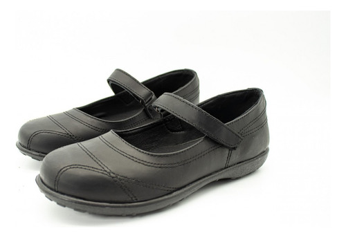 Zapatos Escolares Tipo Guillermina 31 Negro Abrojo Sin Uso